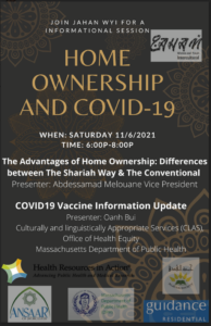 a flier promoting an event entitled "Home Ownership and COVID-19"