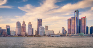 Detroit, MI skyline