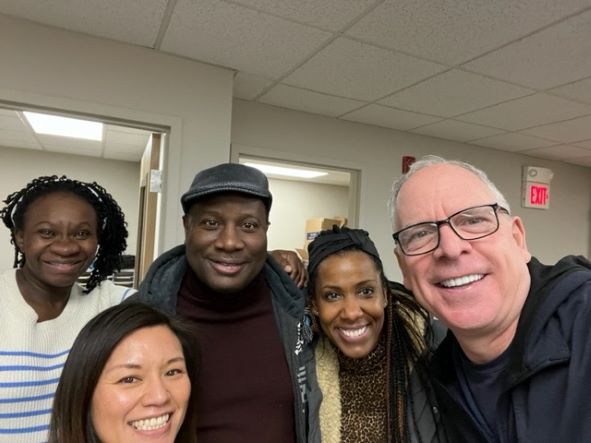 Clearinghouse team and HRiA president Steve Ridini smiling