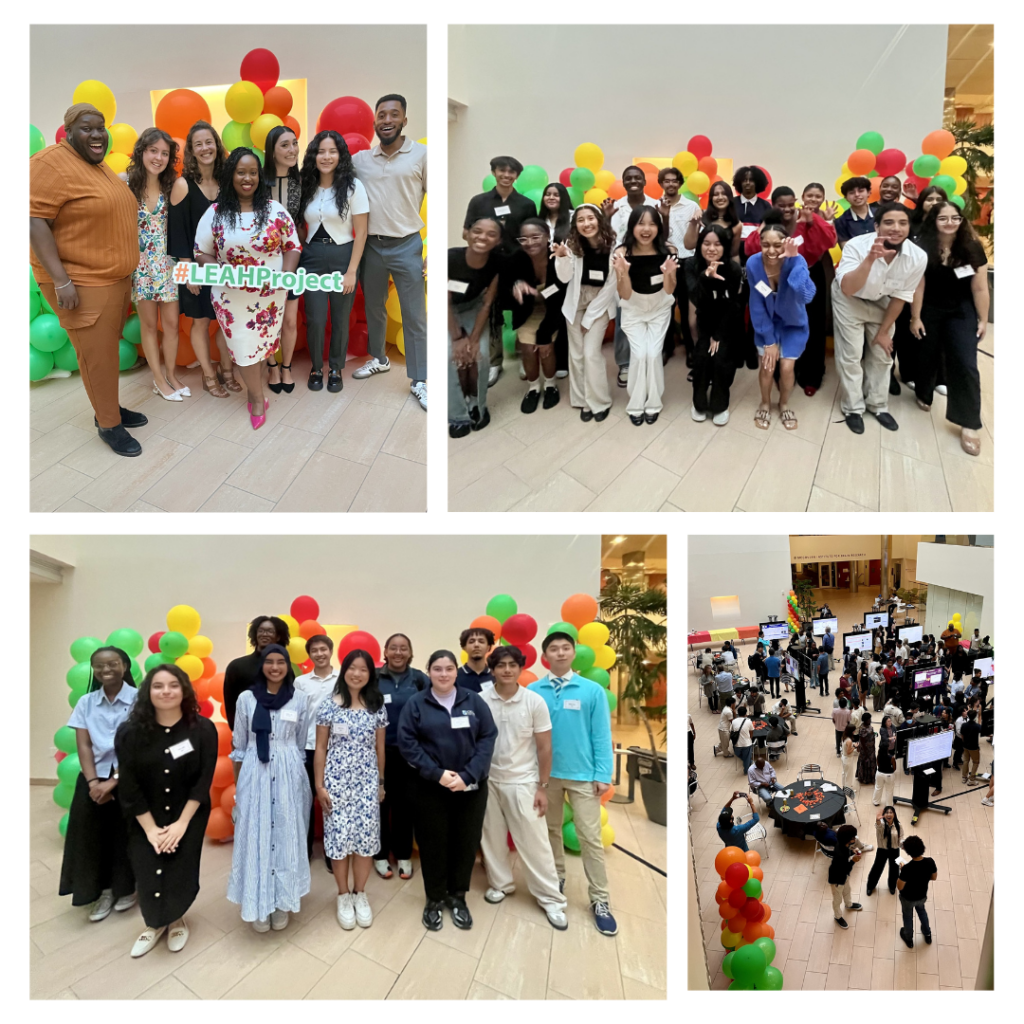 collage of photos from a LEAH graduation event